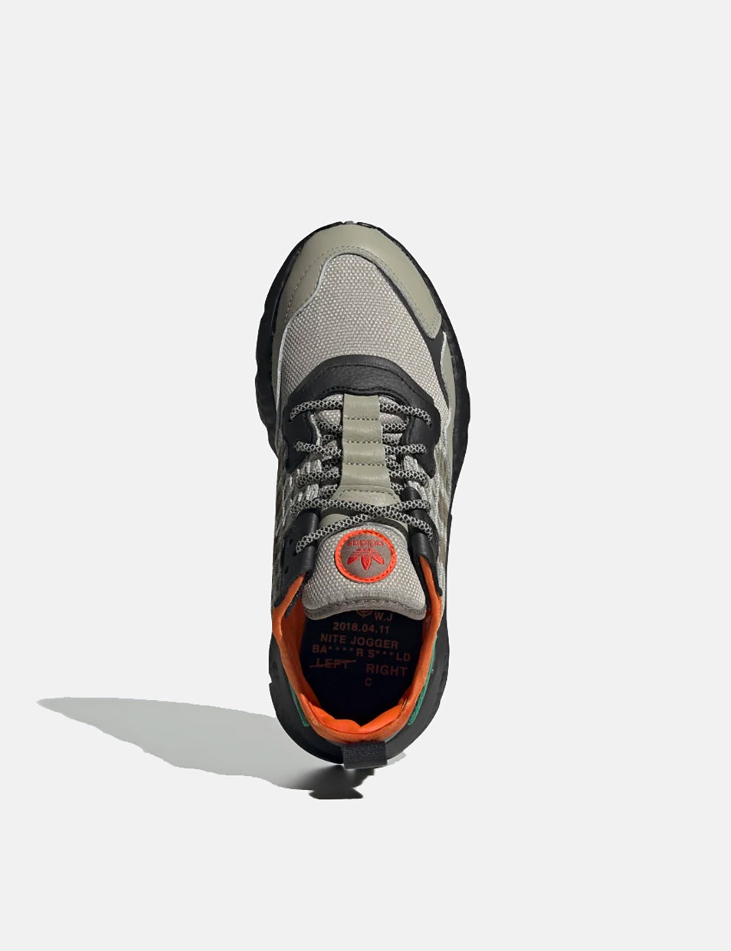 adidas Nite Jogger Shoes (EE5569) - Black / Seasame / Orange