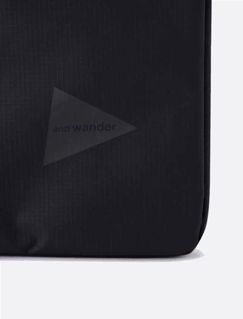 And Wander Coating Rip Laptop Case Black