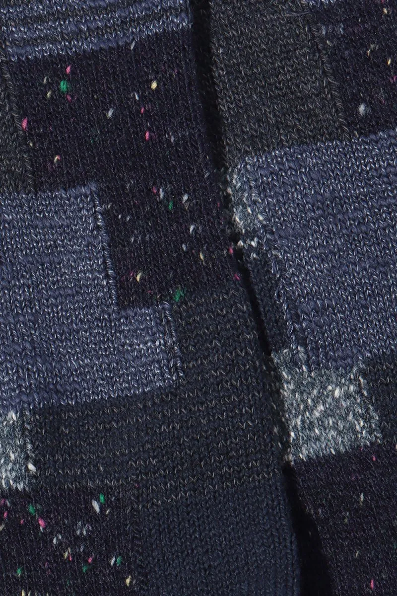 Anonymous Ism Patchwork Crew Socks (Navy)