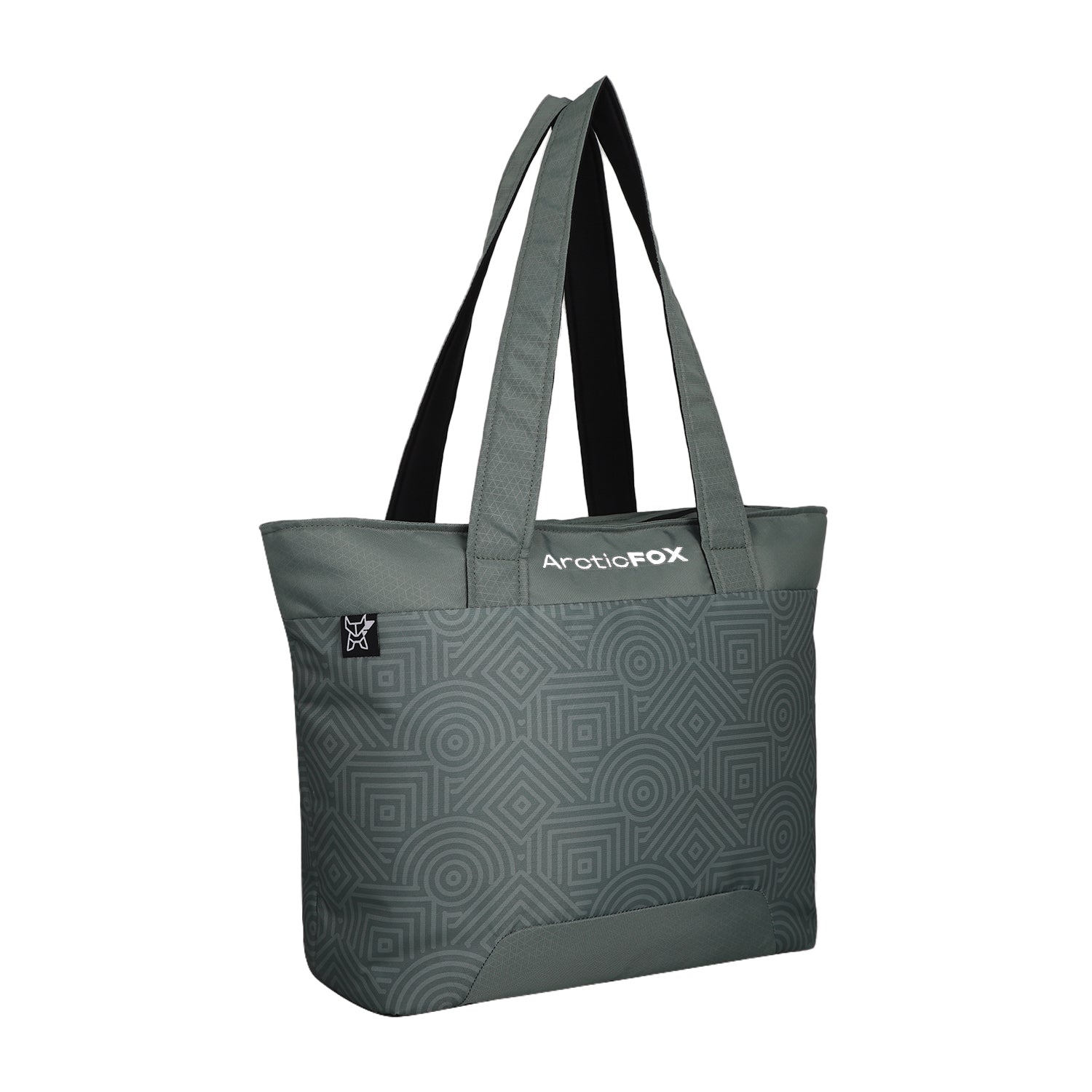 Arctic Fox Lattice Laptop Tote Bag For Women  (Sea Spray)