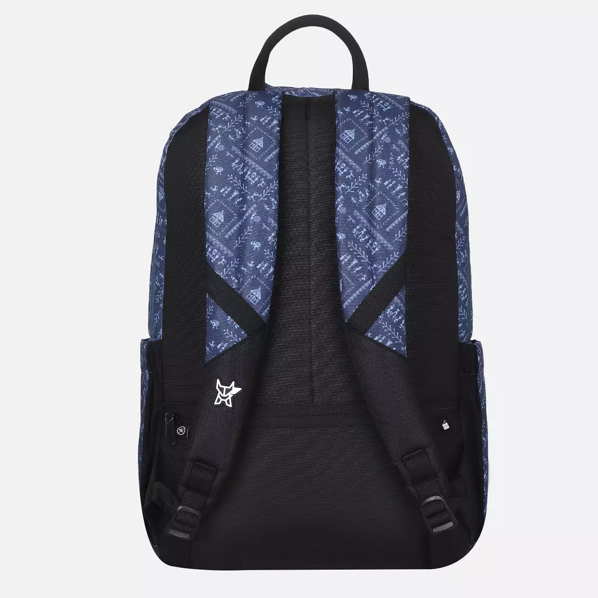 Arctic Fox Warli Dark Denim Laptop Backpack