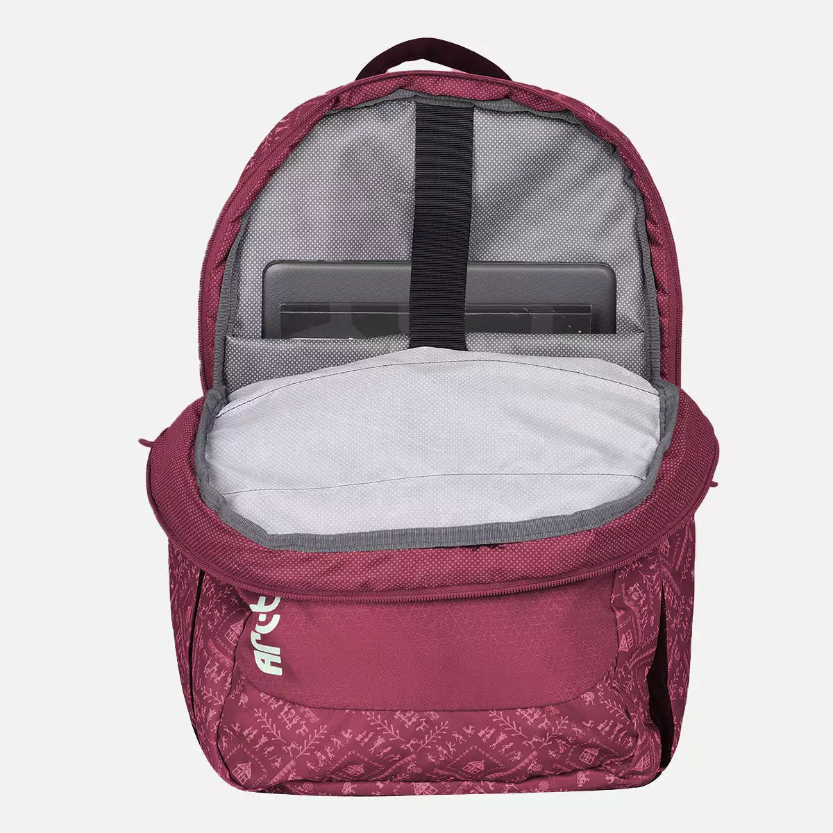 Arctic Fox Warli Tawny Port Laptop Backpack