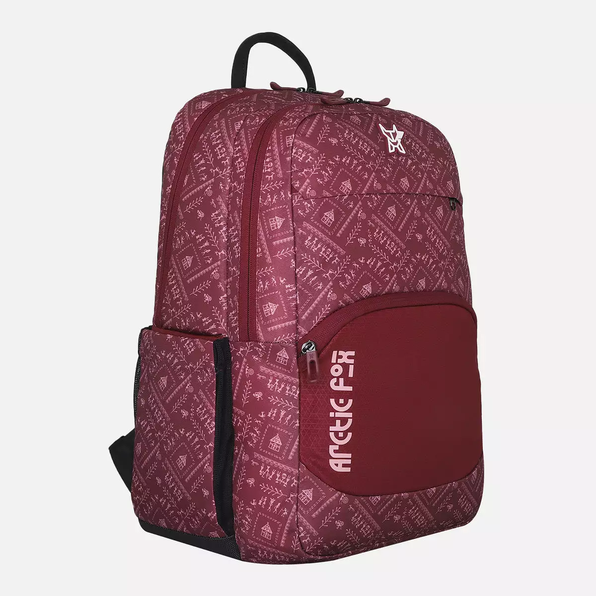 Arctic Fox Warli Tawny Port Laptop Backpack