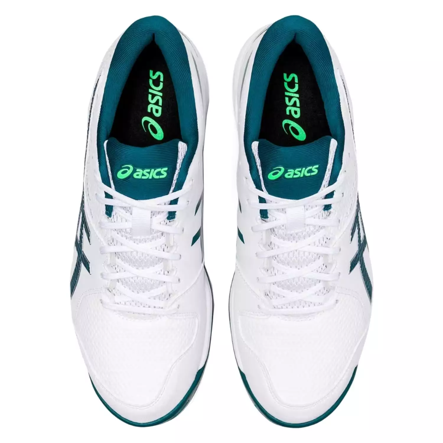 Asics Cricket Shoes, Model Gel-Peake 2, White/Velvet Pine