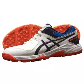 Asics Cricket Shoes, Model Gel-Peake - White/Blue/Orange