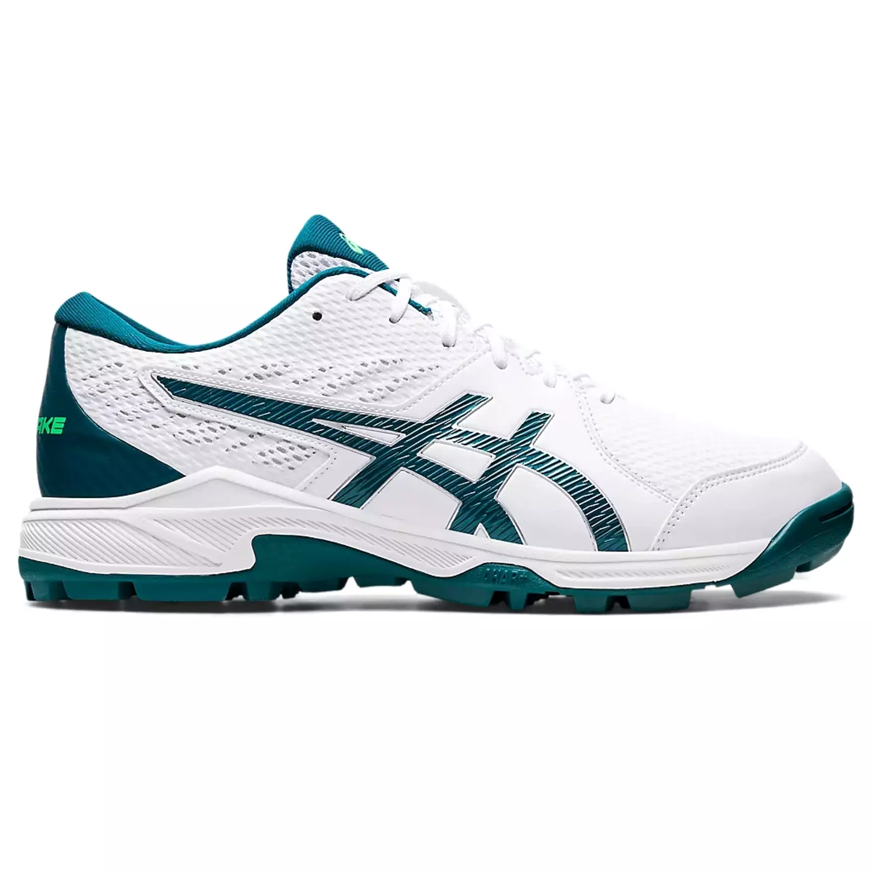 Asics Gel-Peake 2 White Velvet Pine Cricket Shoes 2024 MODEL