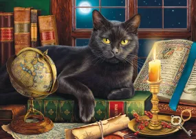 Black Cat by Candlelight Jigsaw Puzzle (500 Pieces)