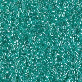 DB00-0238, Miyuki 5.2g Green Aqua Luster Lined Crystal