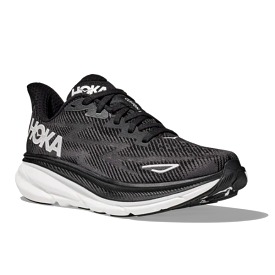 HOKA Men's Clifton 9 Wide Black/White