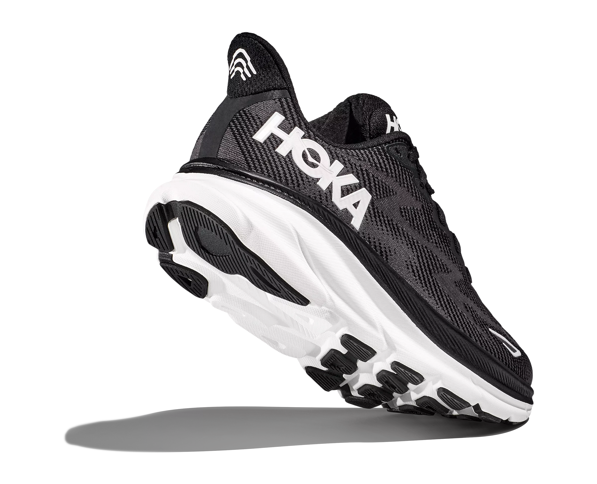 HOKA Men's Clifton 9 Wide Black/White