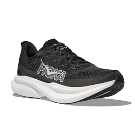 HOKA Men's Mach 6 (Wide Width) Black/White