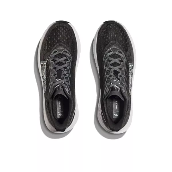 HOKA Men's Mach 6 (Wide Width) Black/White