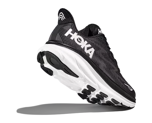 HOKA Men's (Medium Width) Clifton 9 Black / White