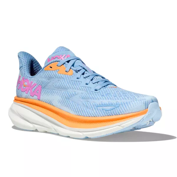 HOKA Women's Clifton 9 Wide Airy Blue/Ice Water