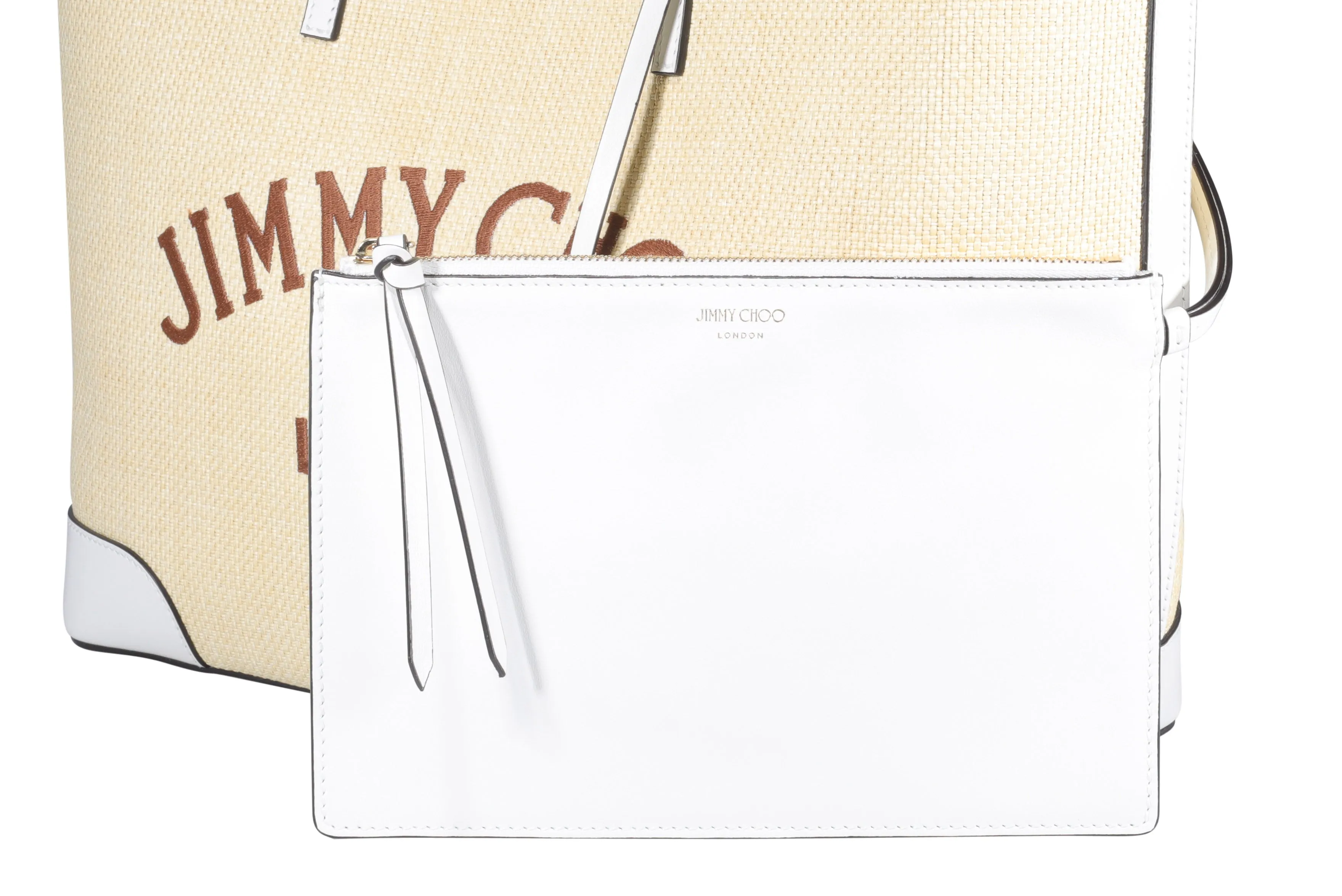 Jimmy Choo Logo Printed Toe Bag