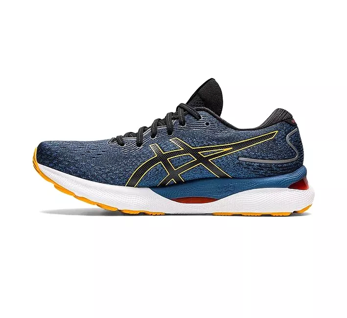 Mens Asics Gel-Nimbus 24 Azure/Amber Athletic Running Shoes