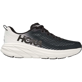 Men's Hoka One One Rincon 3, Black/White, 10 2E Wide