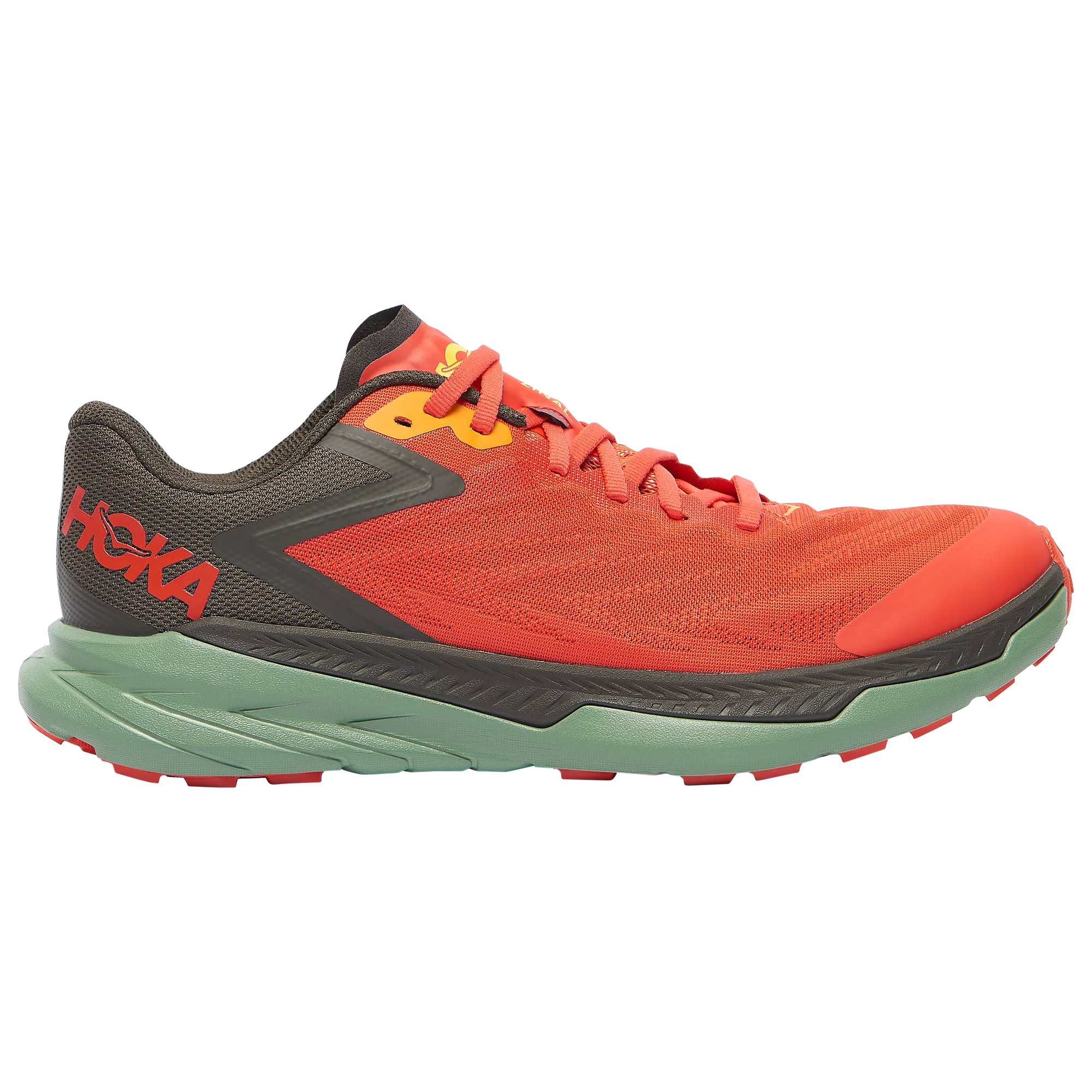 Men's Hoka One One Zinal, Fiesta/Black Olive, 9.5 D Medium