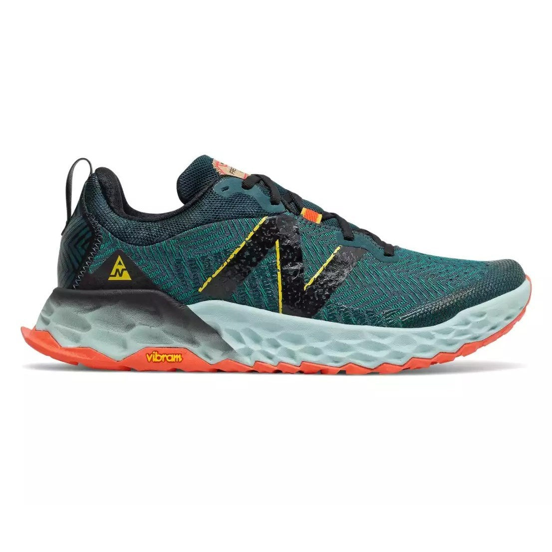 Men's New Balance Fresh Foam X Hierro V6, Mountain Teal/Blaze, 9.5 2E Wide