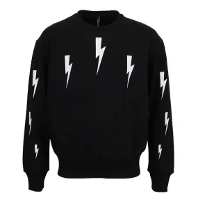 Neil Barrett - Halo Bolt Sweatshirt in Black/White