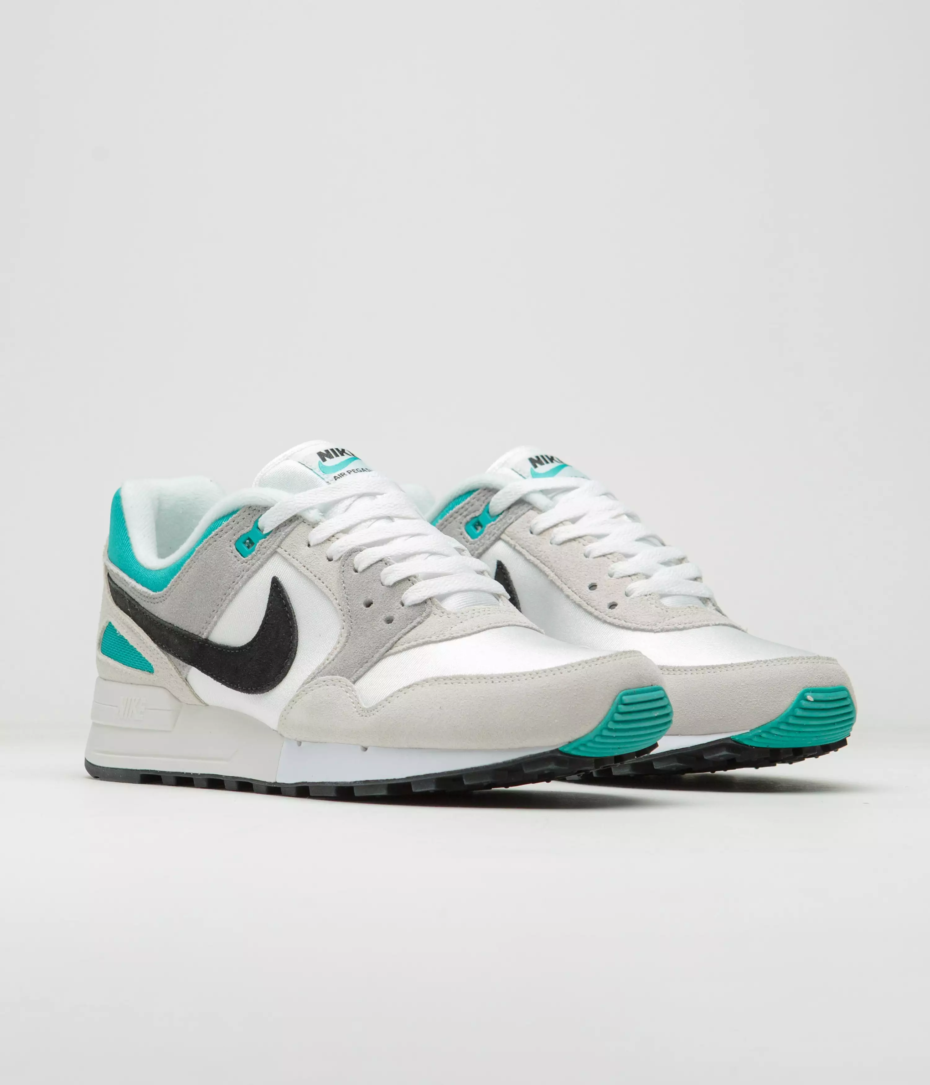 Nike Air Pegasus '89 Shoes - White / Black - Platinum Tint - Dusty Cactus