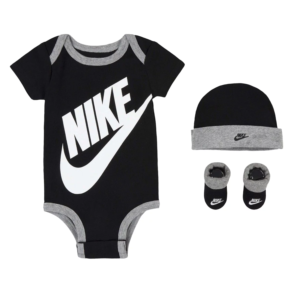 NIKE INFANT'S FUTURA 3PCS BLACK BOXED SET