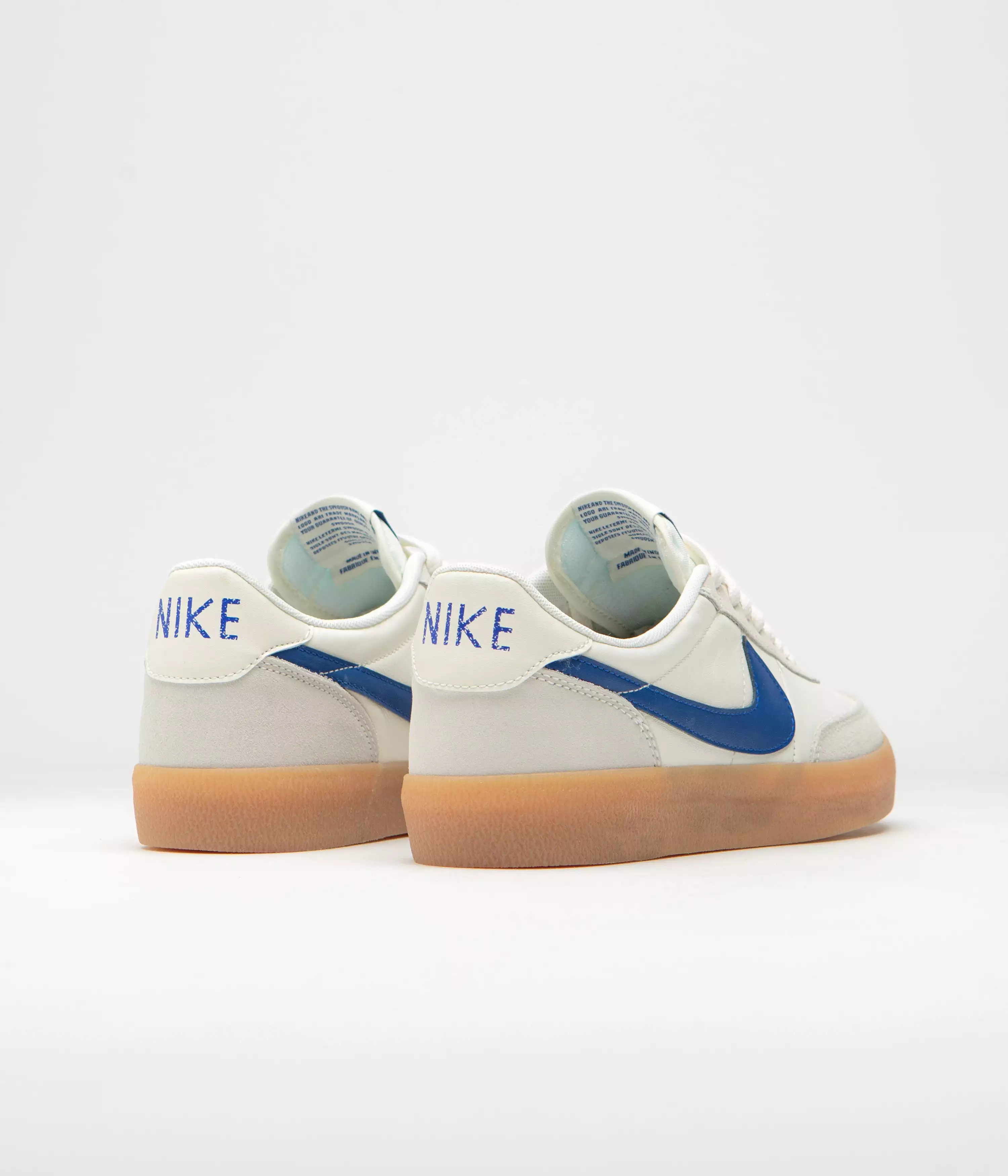 Nike Killshot 2 Leather Shoes - Sail / Hyper Blue - Gum Yellow