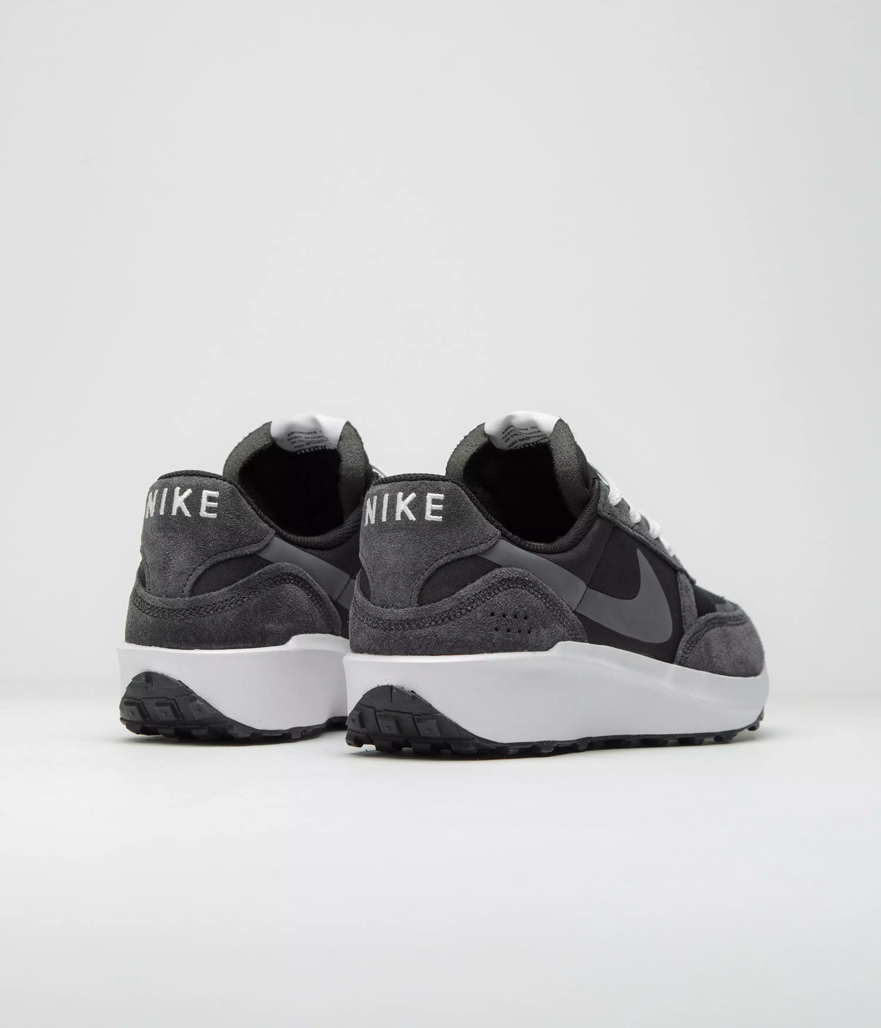 Nike Waffle Nav Shoes - Black / White - Off Noir