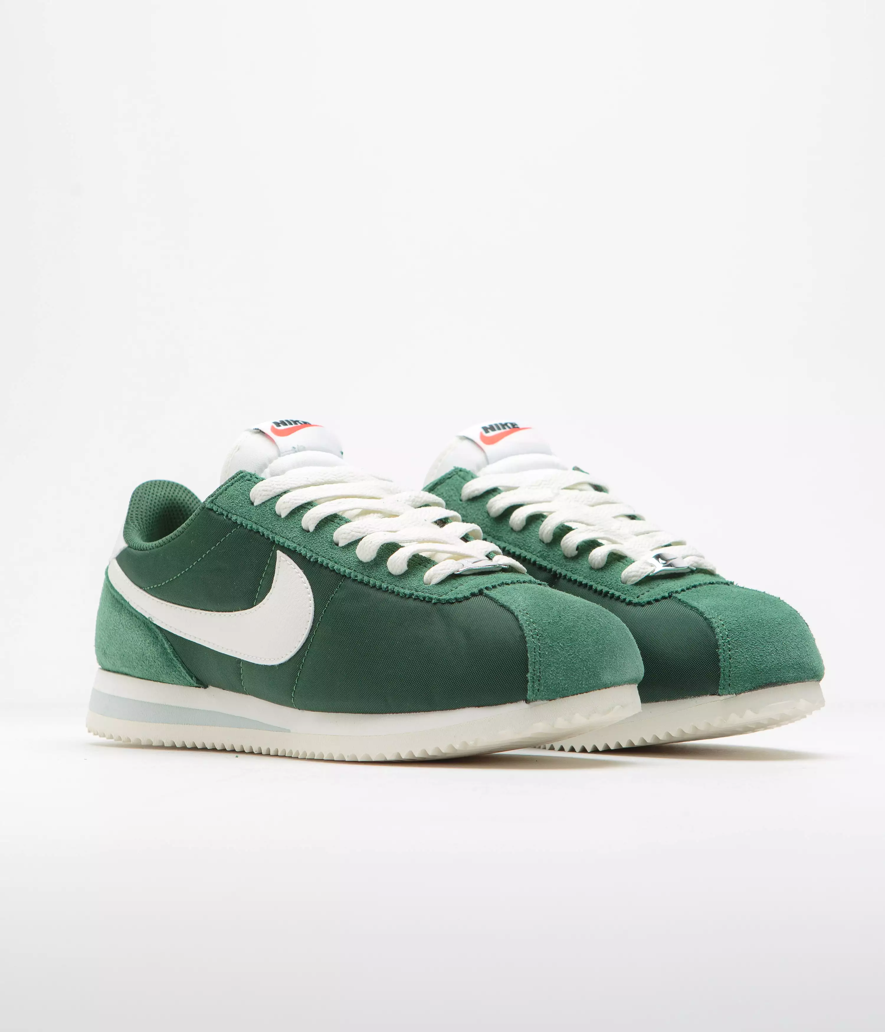 Nike Womens Cortez TXT Shoes - Fir / Sail - Sail - Light Silver