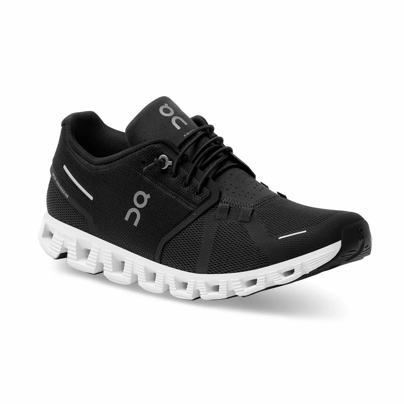 On Running Men's Cloud 5 Shoes - Black / White