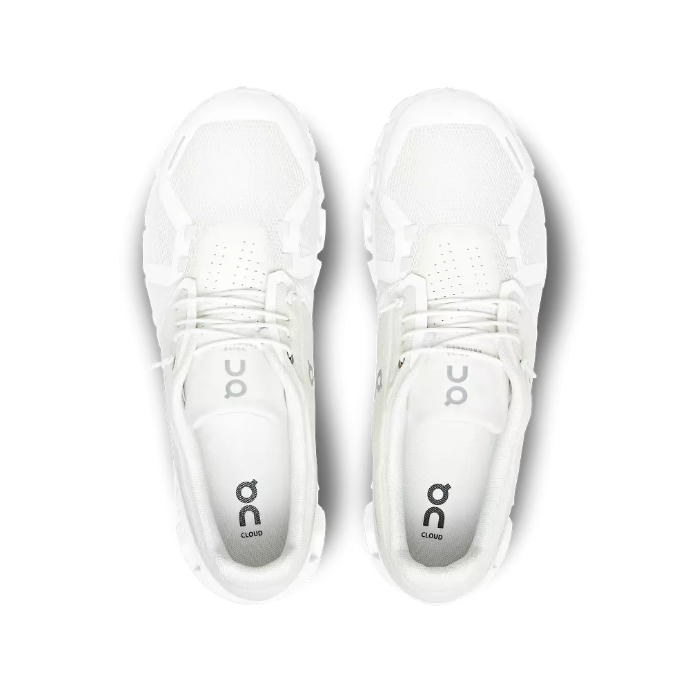 On Running Men's Cloud 5 Shoes - Undyed White / White