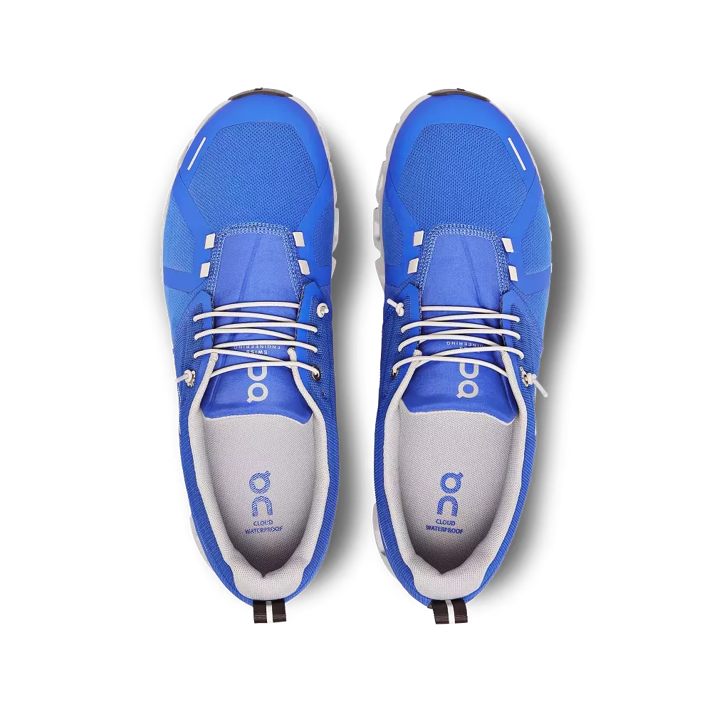 On Running Men's Cloud 5 Waterproof Shoes - Cobalt / Glacier