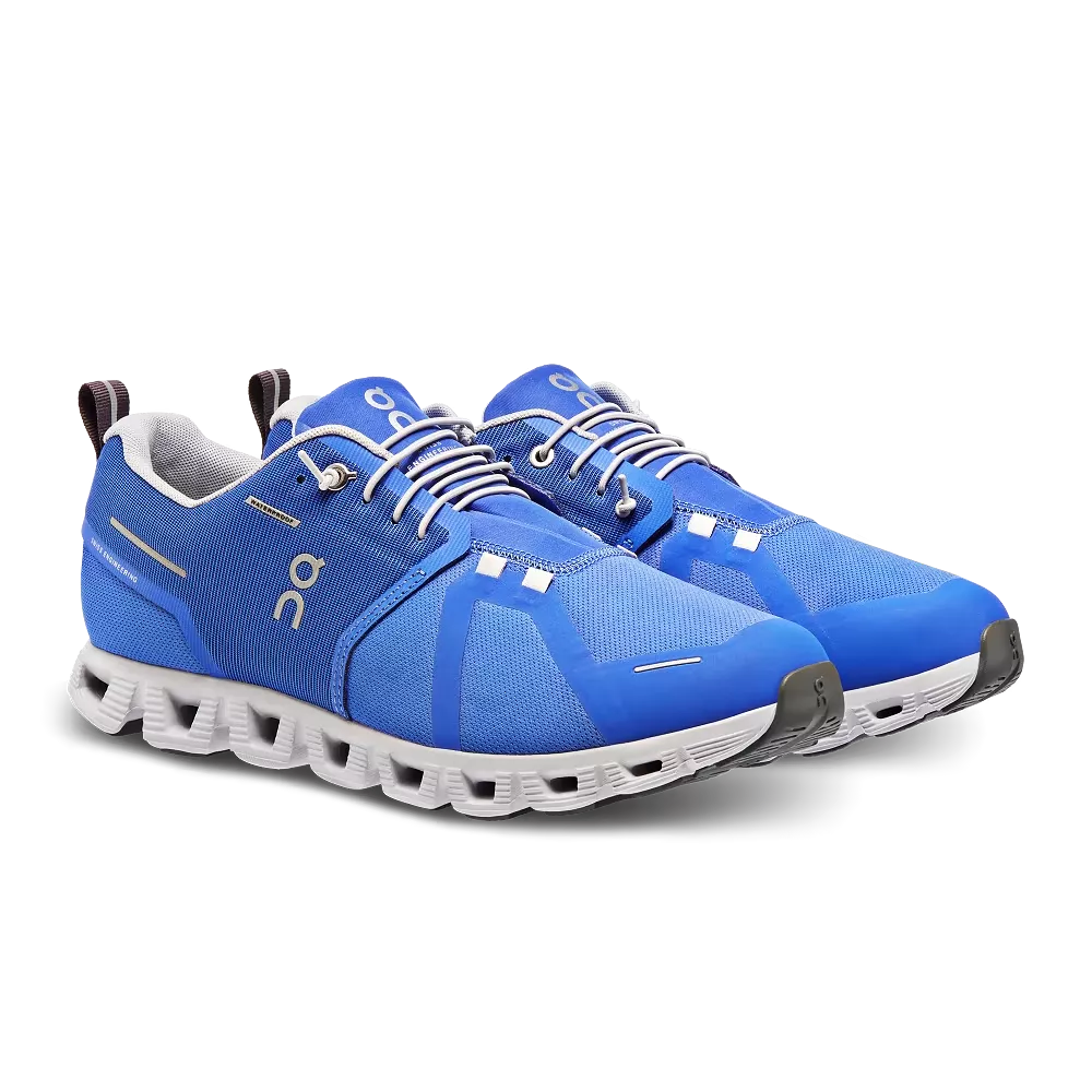 On Running Men's Cloud 5 Waterproof Shoes - Cobalt / Glacier