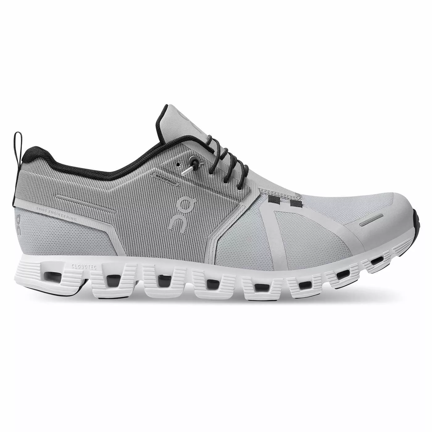 On Running Men's Cloud 5 Waterproof Shoes - Glacier / White