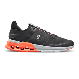 On Running Men's Cloudnova Flux Shoes - Black / Flame