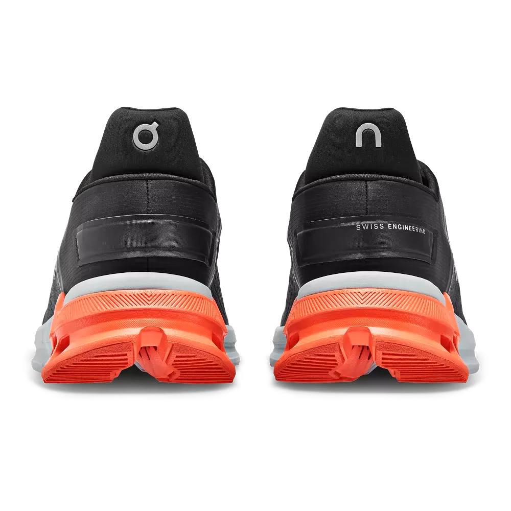 On Running Men's Cloudnova Flux Shoes - Black / Flame