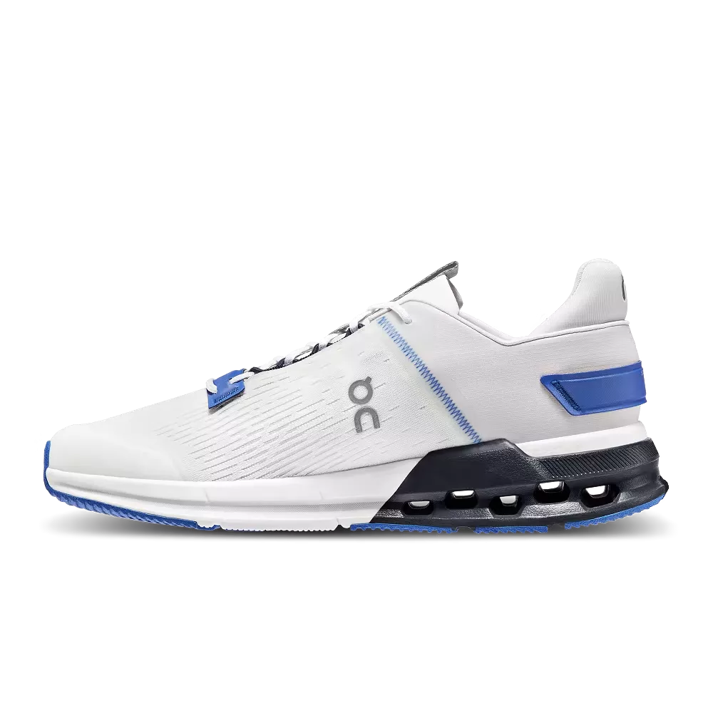 On Running Men's Cloudnova Flux Shoes - Undyed-White / Cobalt