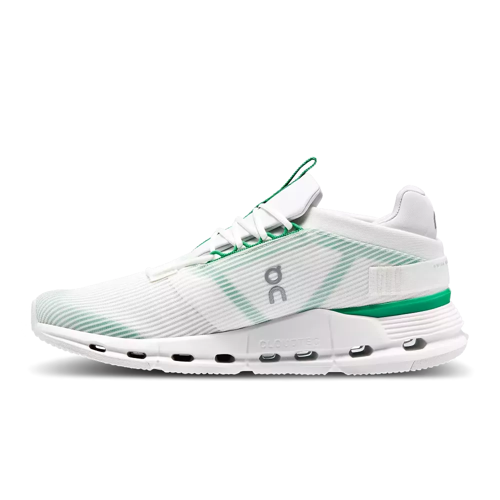 On Running Men's Cloudnova Void Shoes - Undyed White / Mint