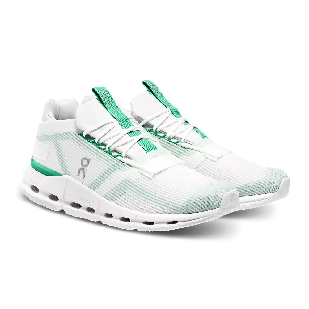 On Running Men's Cloudnova Void Shoes - Undyed White / Mint