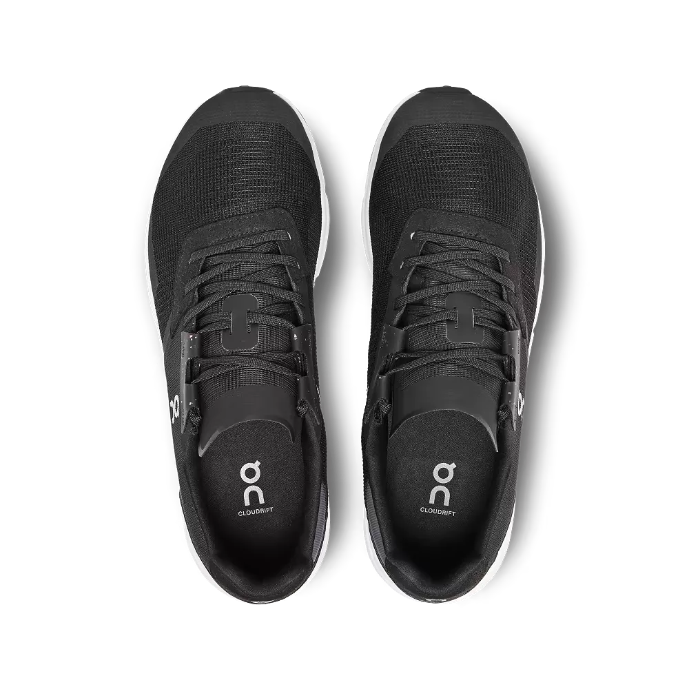 On Running Men's Cloudrift Shoes - Black / White