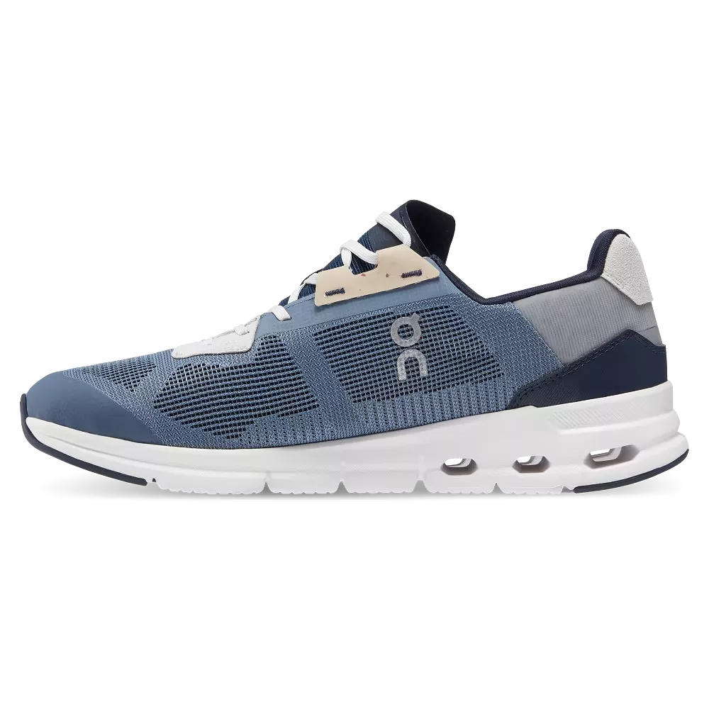 On Running Men's Cloudrift Shoes - Metal / Navy