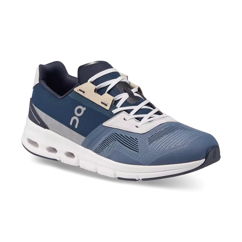 On Running Men's Cloudrift Shoes - Metal / Navy