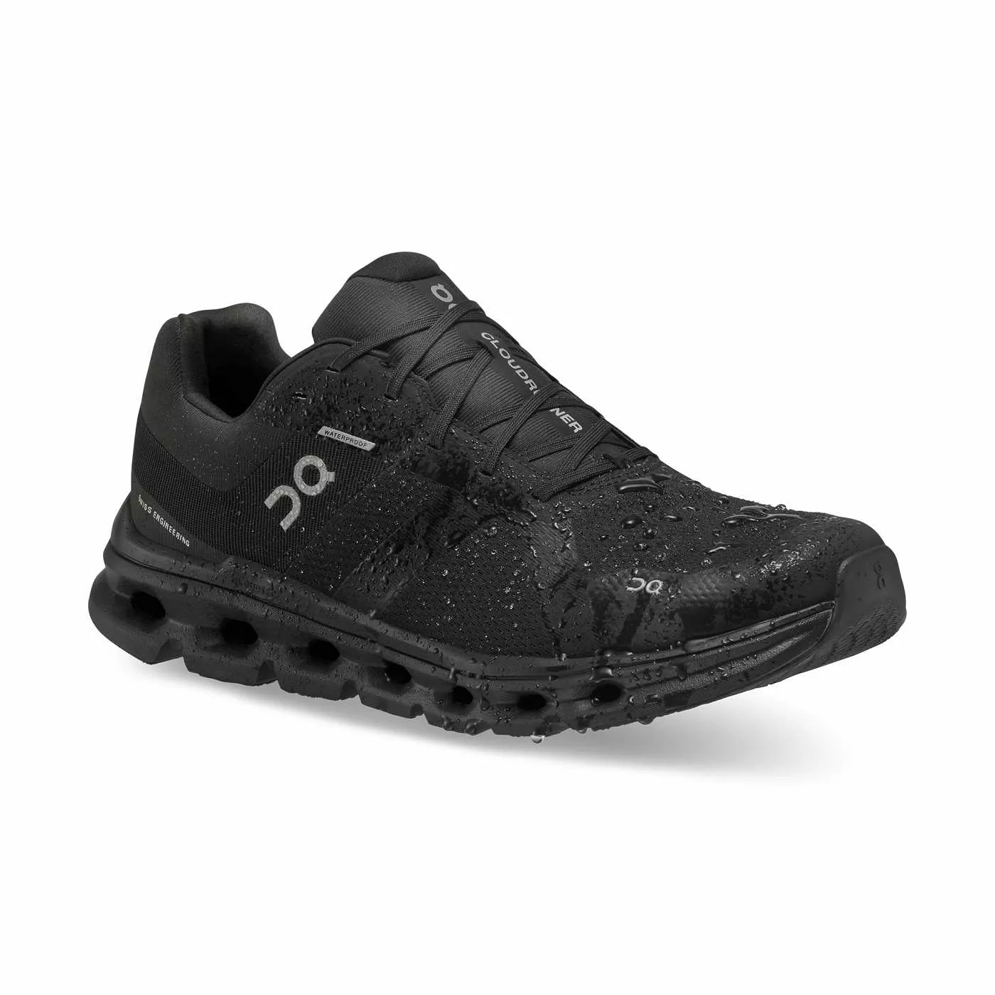 On Running Men's Cloudrunner Waterproof Shoes - All Black