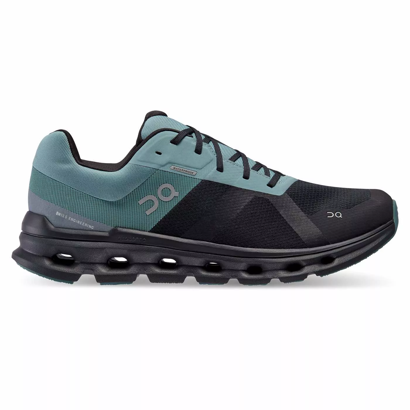 On Running Men's Cloudrunner Waterproof Shoes - Black / Tide