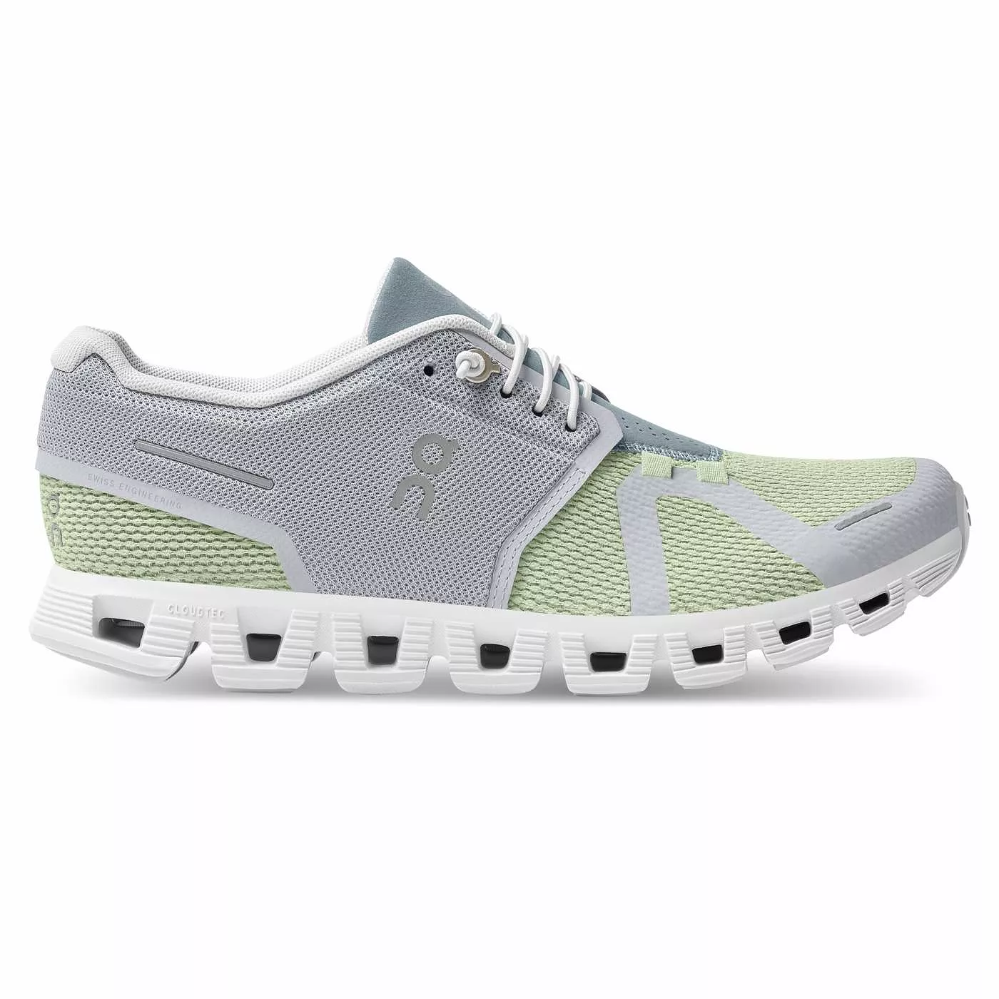 On Running Women's Cloud 5 Combo Shoes - Glacier / Meadow