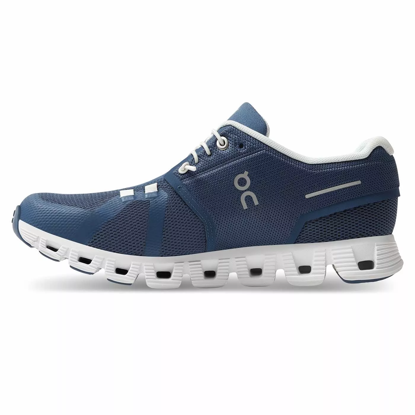 On Running Women's Cloud 5 Shoes - Denim / White