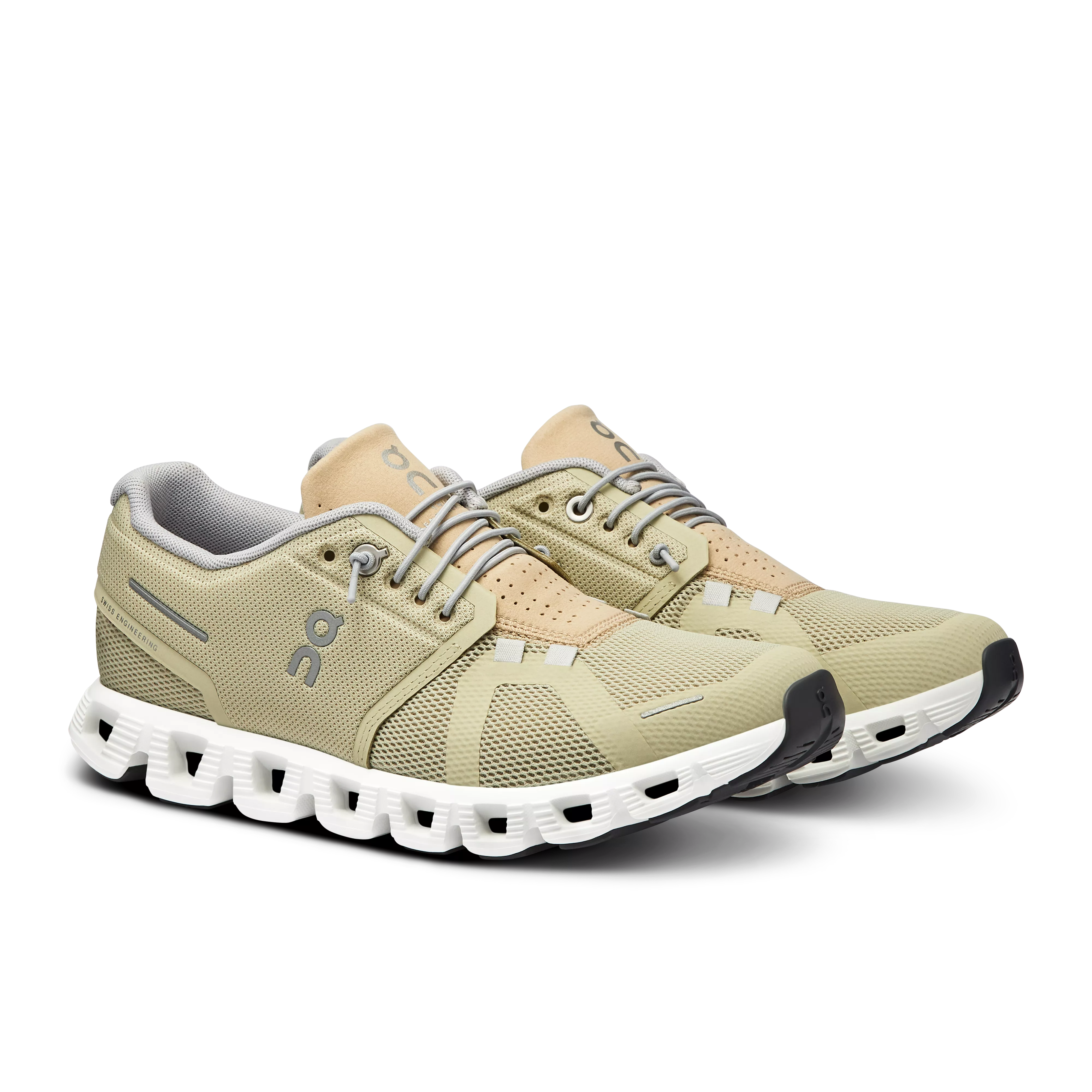 On Running Women's Cloud 5 Shoes - Haze / Sand