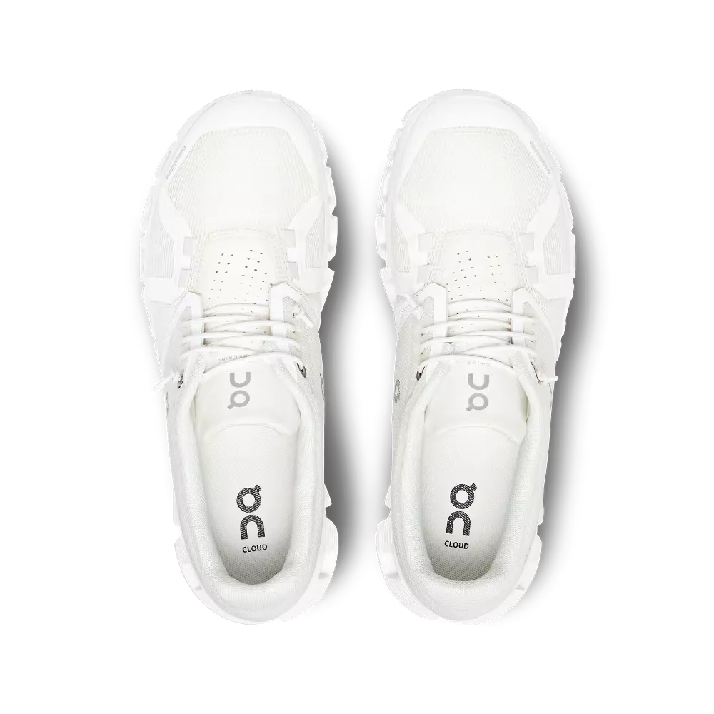 On Running Women's Cloud 5 Shoes - Undyed White / White