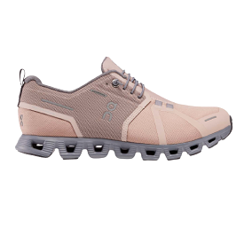 On Running Women's Cloud 5 Waterproof Shoes - Rose / Fossil