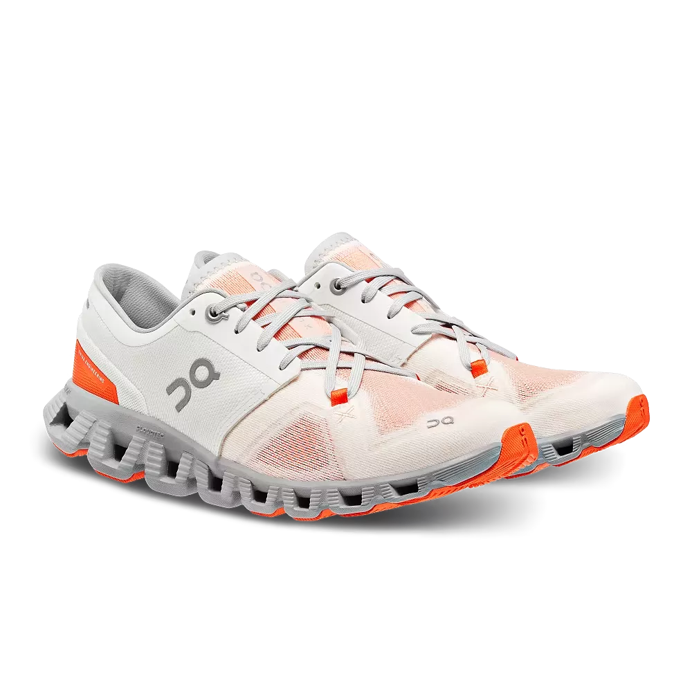 On Running Women's Cloud X 3 Shoes - Ivory / Alloy